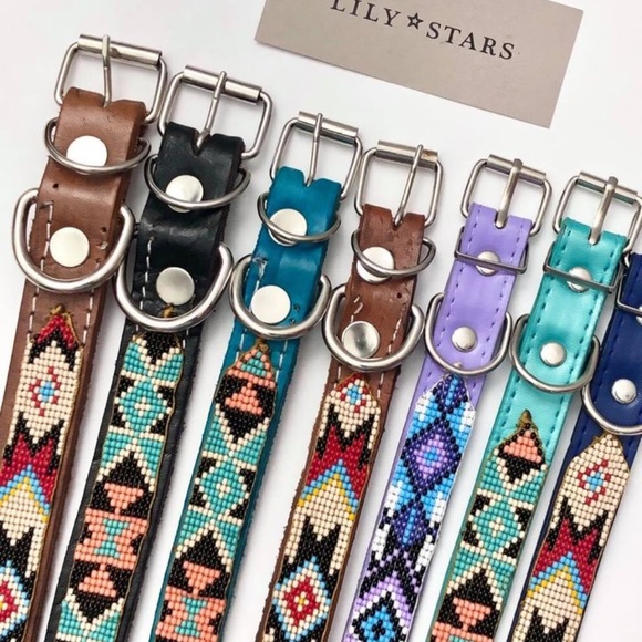 BNWOT Handmade Leather Dog / Cat Collars (Small) - Picture 6 of 6